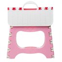 Ver imagem 2 de Banqueta Dobrável Infantil com Alca Plástico Portátil Rosa Yeet