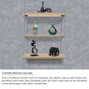 Ver imagem 2 de Prateleira Corsari Design Industrial Estante Prata e Jade