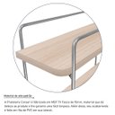 Ver imagem 3 de Prateleira Corsari Design Industrial Estante Prata e Jade