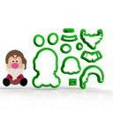 Ver imagem 1 de Cortador Branca de Neve Anão Zangado Modular Tamanho 6cm