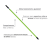 Extensor Telescópico para Rolo de Pintura Tamanho 2 Metros Cor Verde Durín - 2