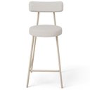 Ver imagem 6 de Kit 04 Banquetas Baixa Cozinha Sala Jantar Bancada Milão Arena L02 Bouclê Cru - lyam decor