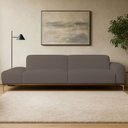 Ver imagem 2 de Sofá Living Unne 3 Lugares 210cm Terminal Direito Bouclé Marrom - Nexta Casa