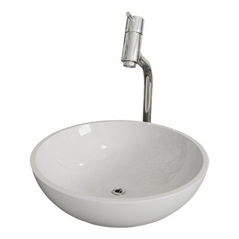 Cuba Pia Banheiro Venus Torneira DL08 Valvula ABS Branco