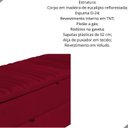 Ver imagem 2 de Calçadeira Baú Sapateira 140cm Ayla Veludo Tampo Reto