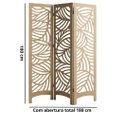 Ver imagem 2 de Biombo Divisória de Mdf 1,80x1,80m | 3 Folhas | Dobrável | Desmontável