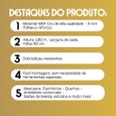 Ver imagem 4 de Biombo Divisória de Mdf 1,80x1,80m | 3 Folhas | Dobrável | Desmontável