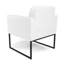 Ver imagem 5 de Poltrona Base Industrial Preto Marisa Corano Branco D03 - D'Rossi