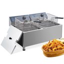 Ver imagem 1 de Takywep Fritadeira Elétrica Comercial de 22l com Tanque Duplo e Cestos (73 Cm X 52 Cm X 36,5 Cm)