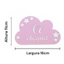 Ver imagem 7 de Kit Mesversário Placa Boas Vindas Acrílico Bebê Decorar Foto Menina Plaquinha Decoração Nuvem Rosa
