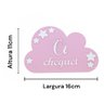 Kit Mesversário Placa Boas Vindas Acrílico Bebê Decorar Foto Menina Plaquinha Decoração Nuvem Rosa - 7