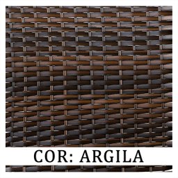 Espreguiçadeira Catar Esteira em Fibra Sintética com 7 Regulagens para Terraço, Sacada, Quintal - Ar - 4