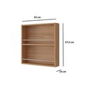 Ver imagem 3 de Armário de Cozinha Modulado Eloise Porta Tempero 52 Cm Freijo - Mgm