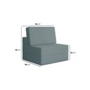 Ver imagem 5 de Sofá Cama À Vácuo 1 Lugar Linha Modular Flip Magic