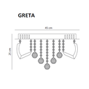 Ver imagem 4 de Lustre Sala Cristal Plafon de Sobrepor Led Gretta 24w Bivolt:dourado 3000k Branca Quente Amarela/110