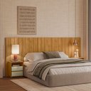 Ver imagem 1 de Cabeceira Extensível para Cama Solteiro/Casal/Queen/King Ripada 100% MDF