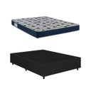 Ver imagem 1 de Cama Base Casal Preto Colchão Iso 60 D28 - Ortobom