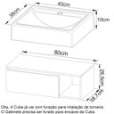 Ver imagem 5 de Gabinete Com Cuba Para Banheiro Bn3600x01 Branco