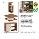 Ver imagem 5 de Conjunto Sala de Estar Sampa Rack 42" Mesa de Centro e Mesa de Apoio Lateral