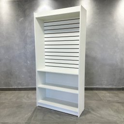 Estante Canaletada com Prateleira Branco 185x92x32cm - Deep - 2