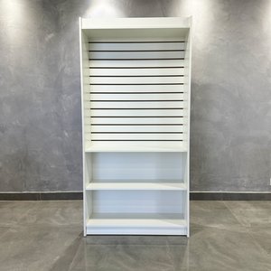 Estante Canaletada com Prateleira Branco 185x92x32cm - Deep
