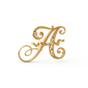 Ver imagem 2 de Adesivo Dourado Letras do Alfabeto Premium – Kit Completo com Design Único e Luxuoso!