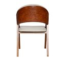 Ver imagem 6 de Kit 4 Cadeiras Luiza Sala de Jantar com Braço Madeira Maciça Movellu Home