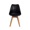 Ver imagem 2 de Kit 4 Cadeiras Polipropileno Sala de Jantar Eames Eiffel Preta