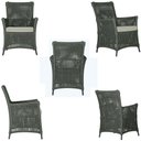 Ver imagem 5 de 2 Poltronas e 1 Mesa Igapó em Alumínio Pintura Preta Corda Náutica Estofado 3