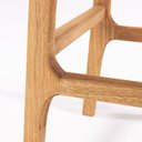 Ver mais imagens de Banqueta Alta 75cm Assento Madeira e Corda Náutica Stain Jatobá/Rami Linha Traço Marrom
