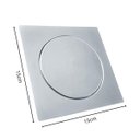 Ver imagem 3 de Grelha Ralo Click 15x15cm Rc15 Cromado Flvx