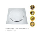 Ver imagem 2 de Grelha Ralo Click 15x15cm Rc15 Cromado Flvx
