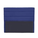 Ver imagem 1 de Cabeceira Leila 1,40 Suede Azul Marinho - Dominic Decor