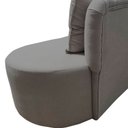 Ver mais imagens de Sofá 3 Lugares Orgânico Curvo Madrid 180cm Bouclé Cinza Claro