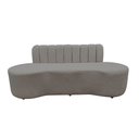Ver imagem 4 de Sofá 3 Lugares Orgânico Curvo Madrid 180cm Bouclé Cinza Claro