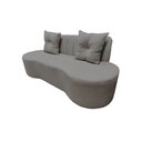 Ver imagem 5 de Sofá 3 Lugares Orgânico Curvo Madrid 180cm Bouclé Cinza Claro