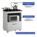 Ver imagem 5 de Kit Balcão Salvia Mais Fogão Cooktop 4 Bocas Preto Itatiaia