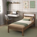Ver imagem 2 de Cama de Solteiro para Colchão 88 X 188 Cm com Penteadeira 90cm Suspensa Multimóveis Cr35248