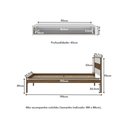 Ver imagem 4 de Cama de Solteiro para Colchão 88 X 188 Cm com Penteadeira 90cm Suspensa Multimóveis Cr35248