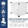 Guarda Roupa Modular 6 Portas Armario Organizador Multiuso Estante Compacta Decorativa para Brinqued - 4