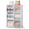 Guarda Roupa Modular 6 Portas Armario Organizador Multiuso Estante Compacta Decorativa para Brinqued - 1