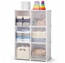 Ver imagem 1 de Guarda Roupa Modular 6 Portas Armario Organizador Multiuso Estante Compacta Decorativa para Brinqued