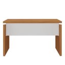 Ver imagem 6 de Mesa para Escritório Pequena Tamburato MDP Freijó/Branco