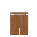 Ver imagem 7 de Mesa para Escritório Pequena Tamburato MDP Freijó/Branco