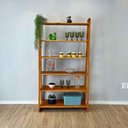 Ver imagem 5 de Estante Linea Ample 6 Prateleiras Madeira Pinus Carvalho Artfactory Design