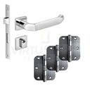Ver imagem 1 de Kit Fechadura Externa Tera Imab + 3 Dobradiças C/red de Inox 3 X 2 ½