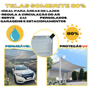 Ver imagem 3 de Tela Sombrite Lona Sombra Solar 80% 3x1 Bainha Ilhós Fortes