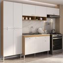 Ver imagem 1 de Armário de Cozinha Compacta com Armário e Balcão Paris Multimóveis Mp2230 Rustic/branco