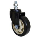 Ver imagem 4 de Rodizio giratorio serie 12 black espiga sem freio 4" 90kg preto Colson