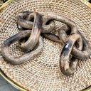Ver imagem 2 de Colar de Mesa Decorativo Elos Escultura Parede Madeira